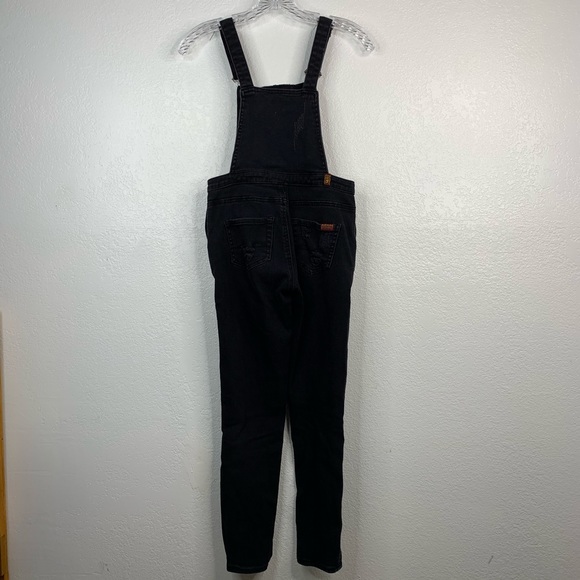 7 for all mankind Black denim overalls Size: 12 - Picture 2 of 7